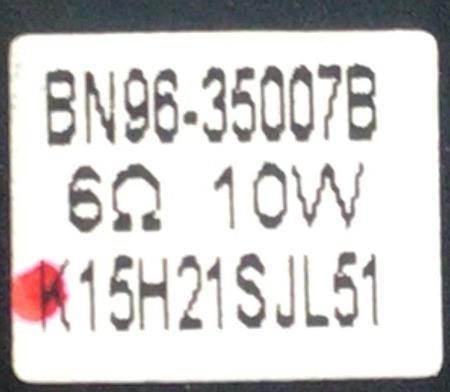 KIT DE BOCINAS PARA TV SAMSUNG ( 2 PZ ) / NUMERO DE PARTE BN96-35007B / BN9635007B / 35007B / 6Ω 10W / K15H21SJL51 / PANEL CY-GJ050HGNV1H / MODELO UN50JS7000FXZA IH01 - Imagen 2